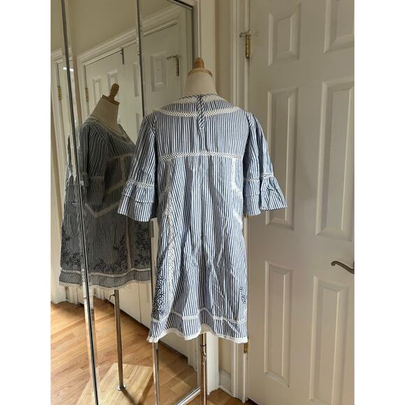 NWOT Free People Sunny Day Embroidered Striped Dress - Picture 7 of 16